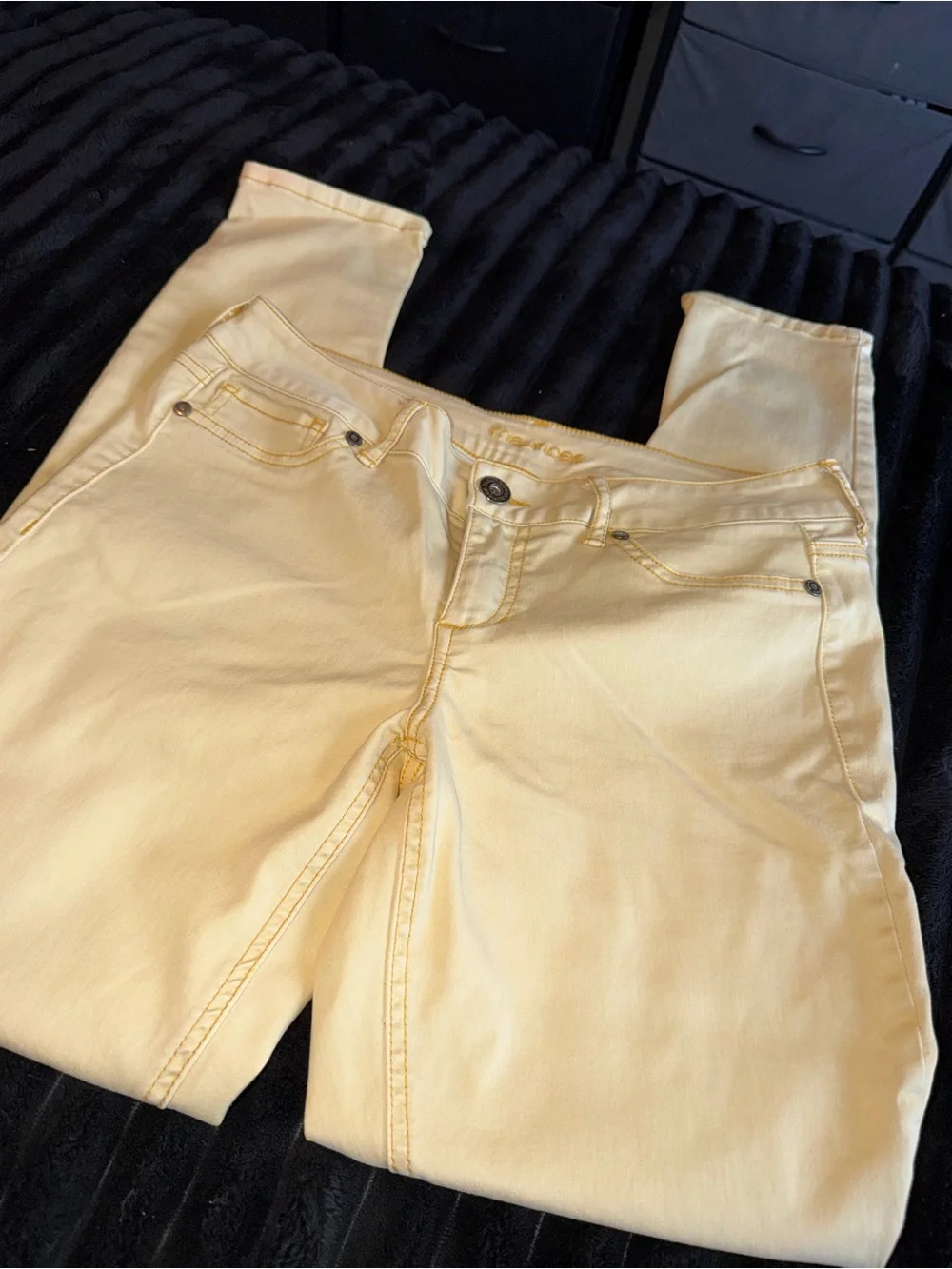 Light Yellow Women's Stretch Jeans